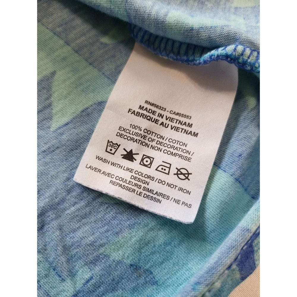 Nike Tee Men's L Print Festival Graphic T-Shirt Blue Geometric DD1272-307 SU21